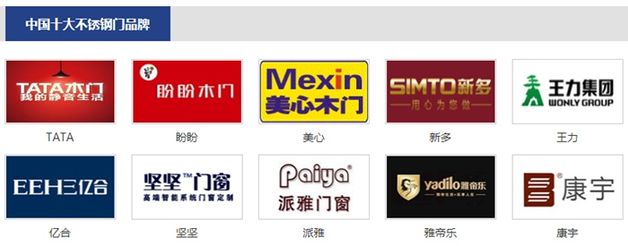 不锈钢门十大品牌新鲜出炉，谁家门户最风光?