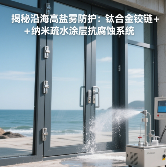 中国品牌门窗网(图1) 揭秘沿海高盐雾防护:钛合金铰链+纳米疏水涂层抗腐蚀系统
