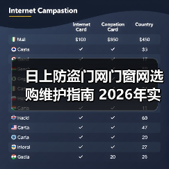 日上防盗门网门窗网选购维护指南 2026年实用技巧解析(图2) 日上防盗门网门窗网选购维护指南 2026年实用技巧解析(图2)