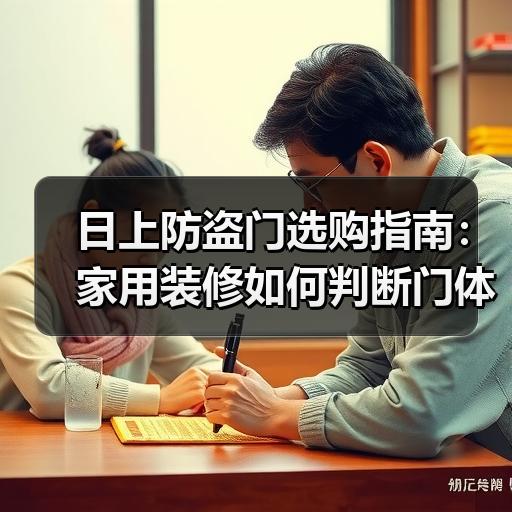 日上防盗门选购指南：家用装修如何判断门体质量与安全等级