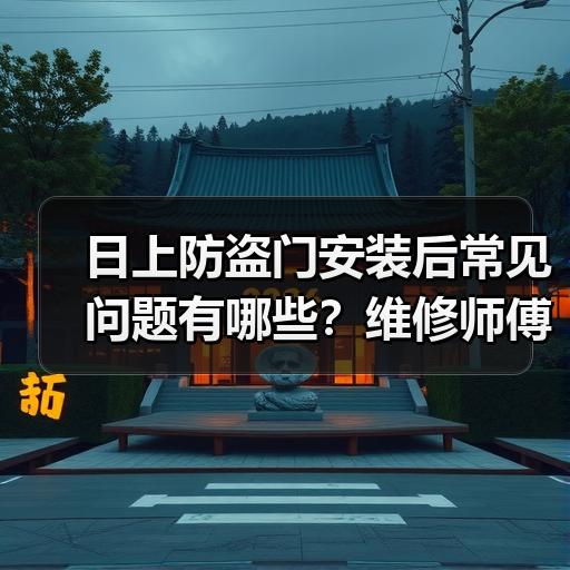 日上防盗门安装后常见问题有哪些？维修师傅分享处理经验